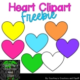 Heart Clipart Freebie Color and Black & White