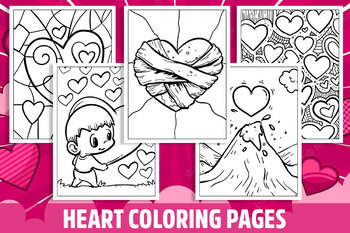 heart coloring pages for girls