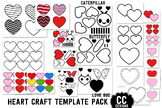 Heart Cut Out Craft Templates  Valentine's Day Craft Cut o