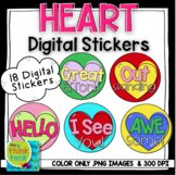 Heart Digital Stickers | Distance Learning | Google™ | Mot