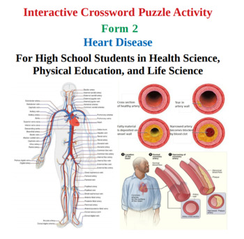Heart Disease Interactive Crossword Activity Version 2 by Oscar Londono