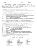 Heart Disease - Matching Worksheet - Form 2