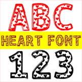 Heart Doodle Font - Cute KG Cartoon Fonts For Signs, Board