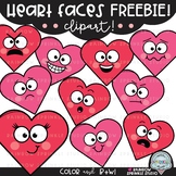 Heart Faces FREEBIE {heart clipart}