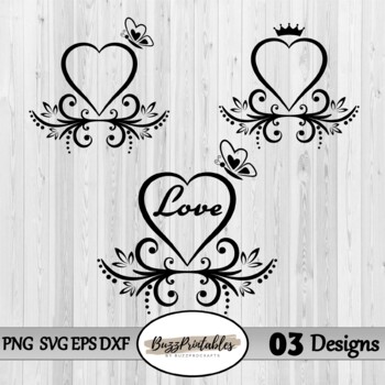 Heart Love Digital Clipart Images, SVG PNG Graphics, Personal ...