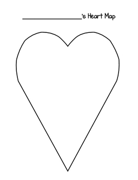 heart map for writing worksheets teaching resources tpt