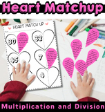 Heart Match-Up Multiplication/Division Word Problems