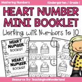 Heart Number Mini Booklet: Numbers 1 to 10