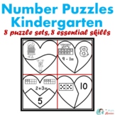 Heart Number Puzzles Kindergarten: Great for Valentine's Day!