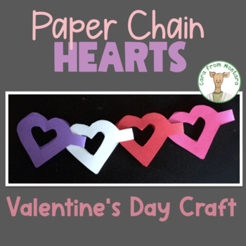 Heart Paper Chain Valentines Day Craft for Fun by Cara from Montara