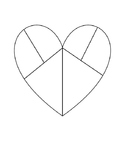 Heart Puzzle Template