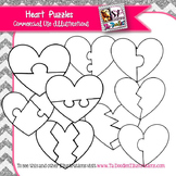 Heart Puzzles clip art