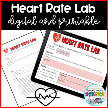 Preview of Heart Rate Lab Digital and Printable