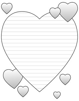 Heart-Shaped Writing And Doodling Paper For Valentine's Day - FREE! by  Eleonora