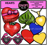 Heart Shapes Clip Art Bundle {Educlips Clipart}