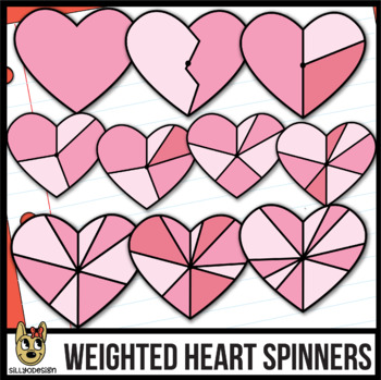 Preview of Heart Spinners Clip Art