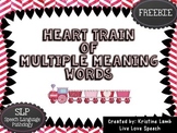 Heart Train of Multiple Meaning Words {FREEBIE}