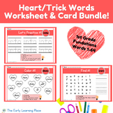 Heart/Trick Words Worksheets and Cards-1st Grade Fundation