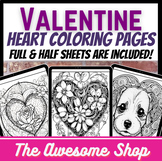Heart Valentine Coloring Pages - 10 Complicated Designs fo