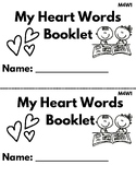 Heart Word Booklet M4 HMH inspired