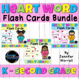 Heart Word Flash Cards: Kindergarten, First Grade, Second 