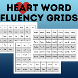 Fluency Grids Heart Words | Sight Word | High Frequency Wo