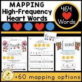 Heart Word Cards & Mapping Practice Pages - 464 High Frequ