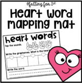 Heart Word Mapping Mat FREEBIE
