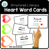 Orthographic Mapping Flashcards For Heart Words With Irreg