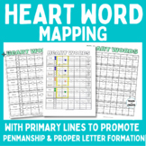 Heart Word Mapping with Primary Lines - Promote Orthograph