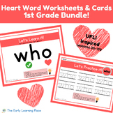 Heart Word Worksheets and Cards- (UFLI Inspired FIRST GRAD