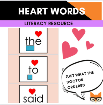 Preview of Heart Words (Editable)