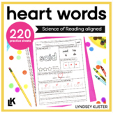 Heart Word Practice - UFLI Heart Words - Heart Words Kinde