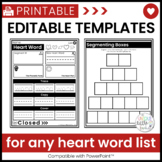Heart Words Editable Templates Compatible with PowerPoint™