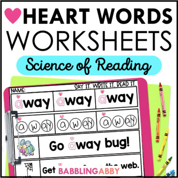 Preview of Heart Word Practice for Kindergarten & 1st Grade Mapping - Sight Word Activities