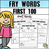 Heart Words - Word Mapping Sight Words Fry's First 100 Sci