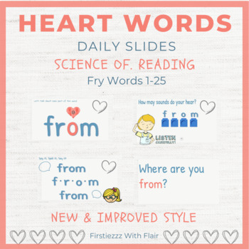 Preview of Heart Words | Science of Reading | Orthographic Mapping-Fry Words 1-25-UPDATED!!