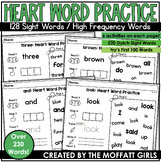 Heart Words (Sight Words) Word Mapping High Frequency Scie