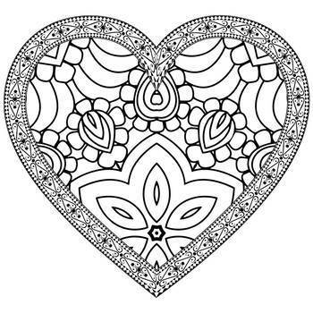 My love flowers Mandala Coloring Book For Adults: 50 Pictures to Color on  the Theme of Love (Hearts, Animals, Flowers, Trees, Valentine's Day and  More (Paperback)