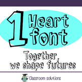 Heart font: Coloring Your Words with Lovely font