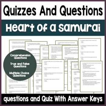 Preview of Heart of a Samurai by Margi Preus Questions & Quizzes With Answer Key