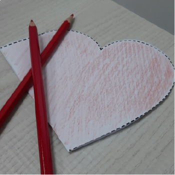 Preview of Heart shape  valentines day card