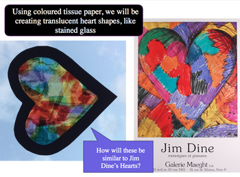 Tissue Paper 'Stained Glass' Hearts