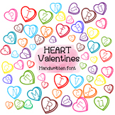 Heart valentines | Handwritten font, Decorative Fonts, Dis