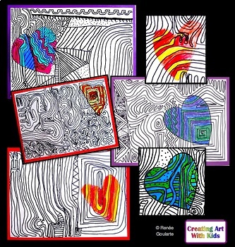 Art Lesson Valentine s Day Zentangle Drawing Heart Tangles 