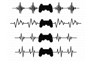 Download Heartbeat Game Controller Svg Files Heart Beat Line Svg Files Tpt
