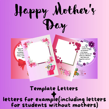 Preview of Heartfelt Mother's Day Template Letters: Expressing Gratitude and Support