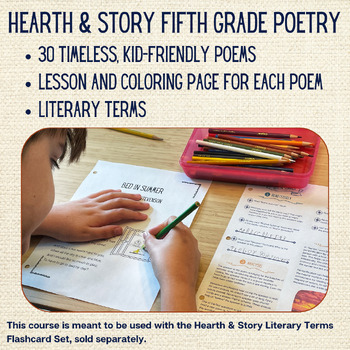 Preview of Hearth & Story Fifth Grade Poetry | Homeschool Full Year Poetry Course