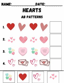 Preview of Hearts AB Patterns