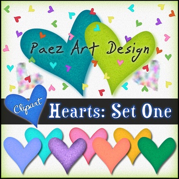 Hearts Clipart: Set One {Paez Art Design}